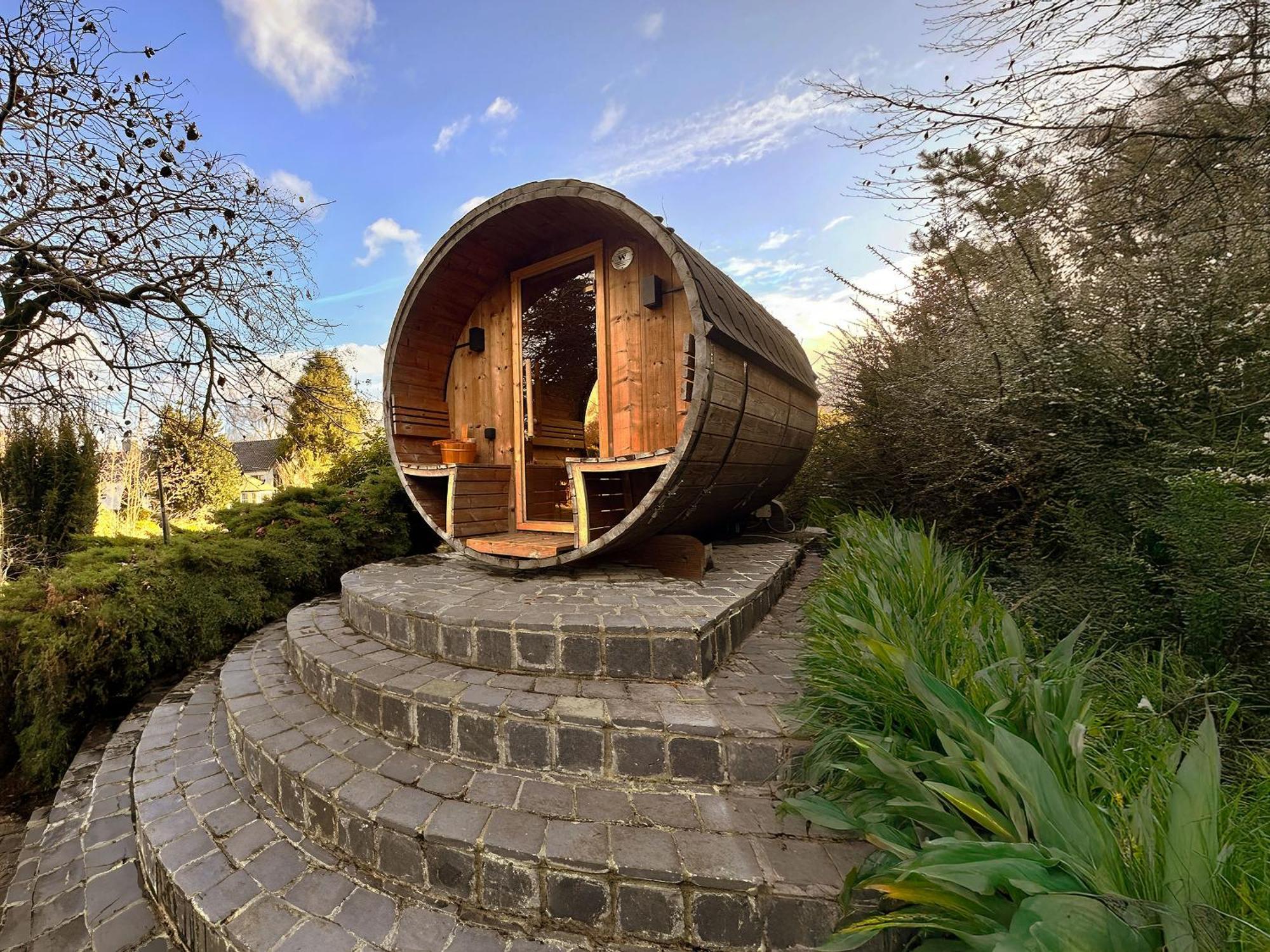 Wellness Tuin - Ultieme Partner Beleving - St Hubertus Suite Met Jacuzzi ,Openhaard, Prive Hottub En Prive Sauna In Jachthut Stijl Horst Exterior photo